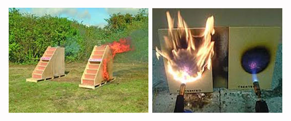 Fire Proof Paint for Wood fire retardant coating test