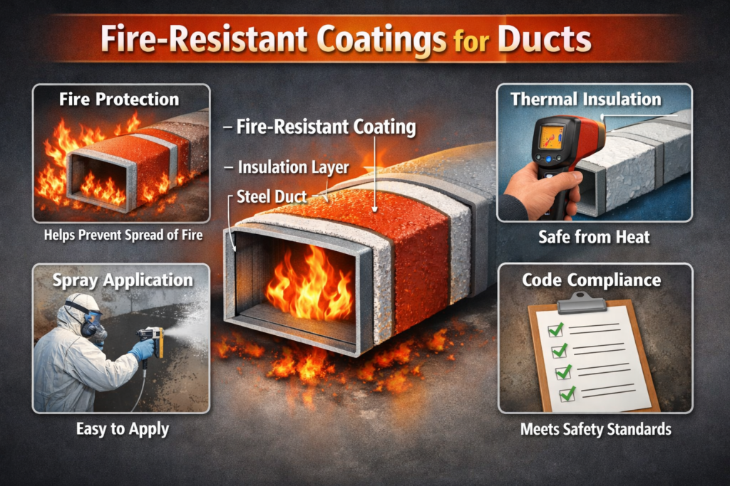 Fire-Resistant Coatings for Ducts
